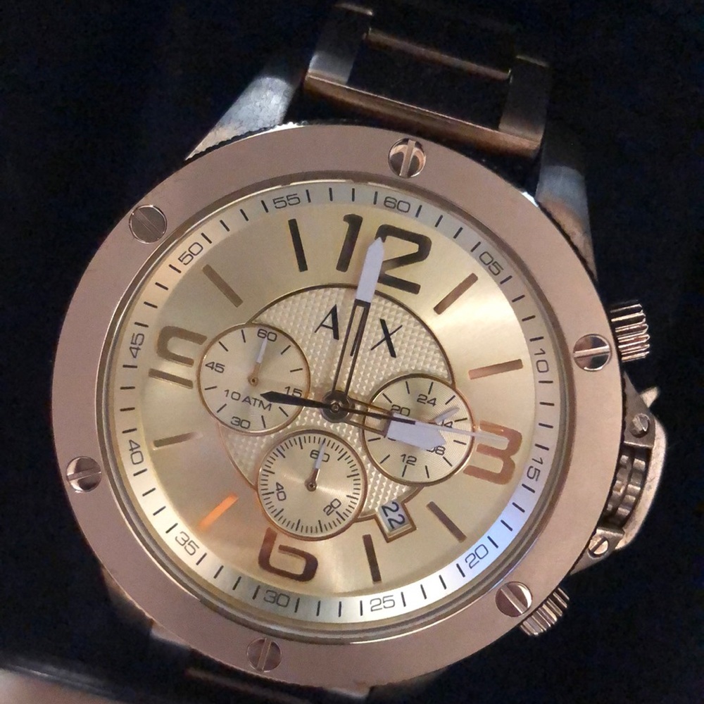 Armani Exchange Gold Watch